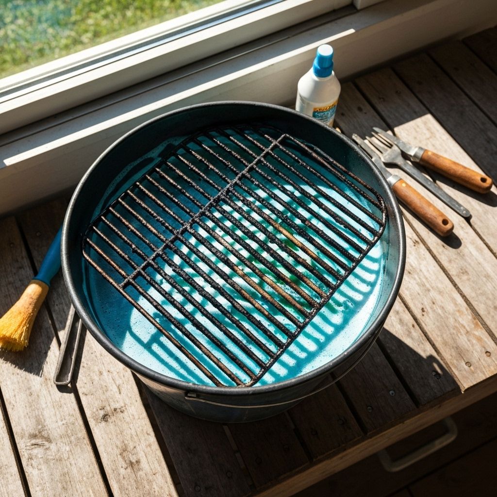 Soaking grill grates