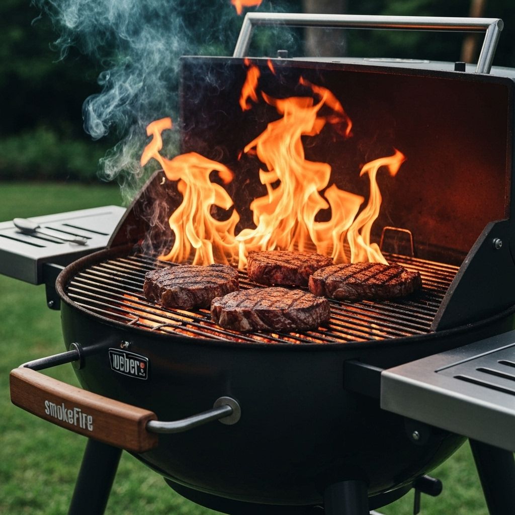 Searing steaks on SmokeFire